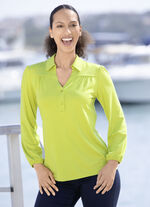 Poloshirt met korte knoopsluiting in 2 kleuren 