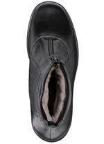 ELENA EDEN, gevoerde dames enkellaarsjes, winterschoenen, breedte H, met lamsvacht 