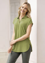 Poloshirt met V-hals 