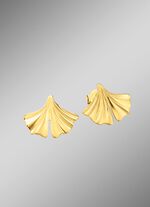Natuurlijke elegantie: oorknopjes in de vorm van een ginkgoblad 