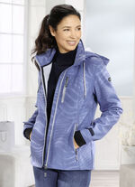 Functioneel jack met regenscherm op de capuchon JEANSBLAU