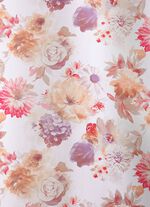 Bloemenmotief over gordijn 