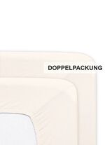 Zachte flanellen hoeslakens van katoen ECRU