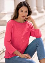 Trui met grafische structuur 