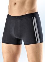 Schiesser-set van drie boxershorts met contrasterende strepen 