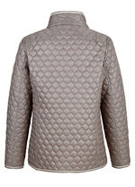 Omkeerbaar jack met grafisch doorgestikt patroon 