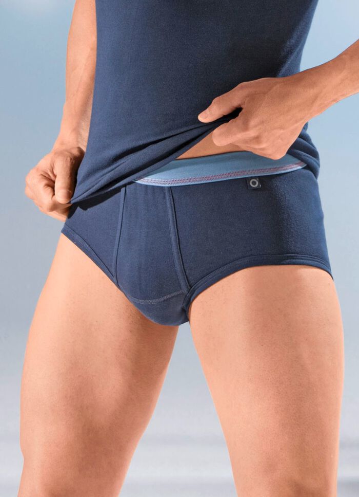 Pijlring, set van twee slips van fijne rib, effen 