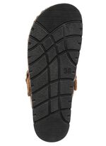 ELENA EDEN, trendy damesklompen, breedte G, met luipaardprint BRAUN