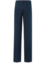 Broek met zilverkleurige contrasterende biezen 