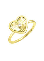 Diamanten hart damesring 