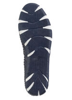 Gemini pantoffels met een subtiele kreukelstructuur en kleurrijke leren bloemen MARINE