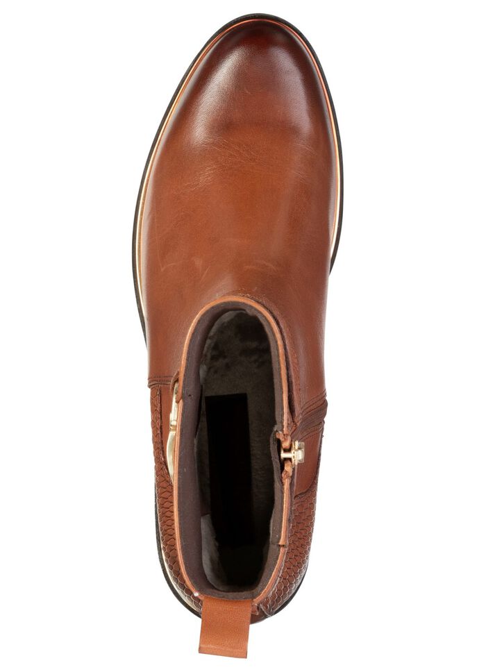 ELENA EDEN, chique dames enkellaarsjes, winterschoenen, breedte G, met rits 