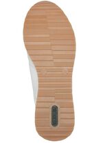 Remonte sneakers met decoratieve perforaties eronder WIT-ZAND