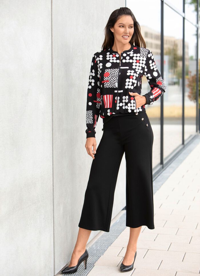 Blousejasje met geribd breisel 