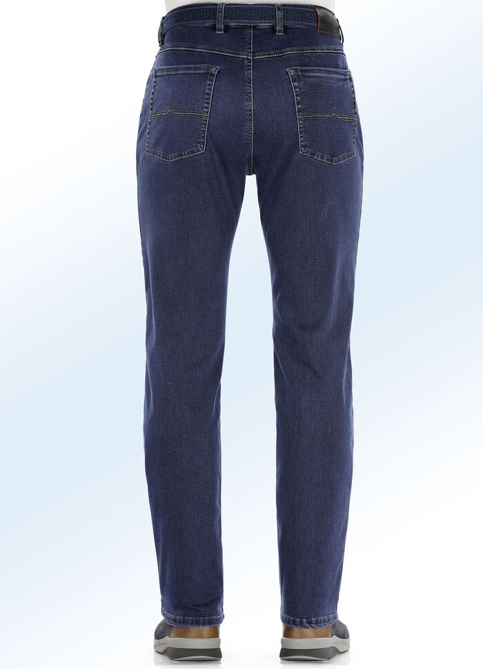 Superstretch jeans van “Suprax” in 4 kleuren DONKERBLAUW