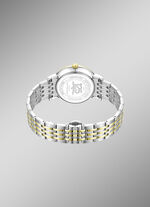 Roterend quartz herenhorloge met roestvrijstalen bandkast 