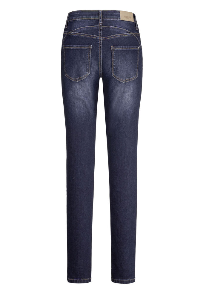 Jeans met push-up effect DONKERBLAUW