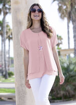 Tuniek met decoratieve motiefprint 