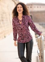 Tuniek met schitterende kleurenprint 