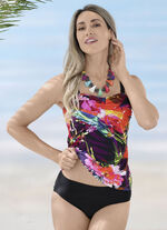 Laurina tankini met verstelbare en afneembare bandjes en zachte cups 