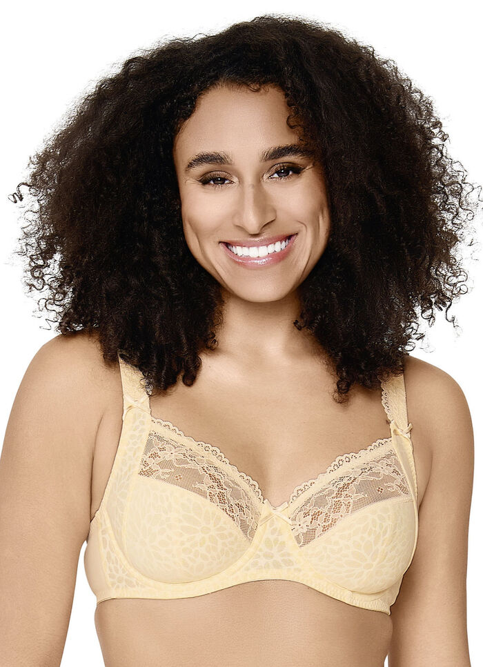 LingaDore beugelbeha met jacquarddesign en elastische kant 