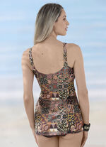 Tankini met een extra lange top 