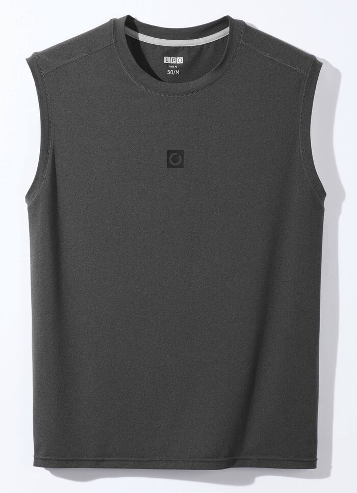 Okselshirt van &ldquo;LPO&rdquo; in 3 kleuren DONKERGRIJS GEM&Ecirc;LEERD