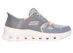 SKECHERS sneaker met gegoten instaphielplaat GRAU-ORANGE