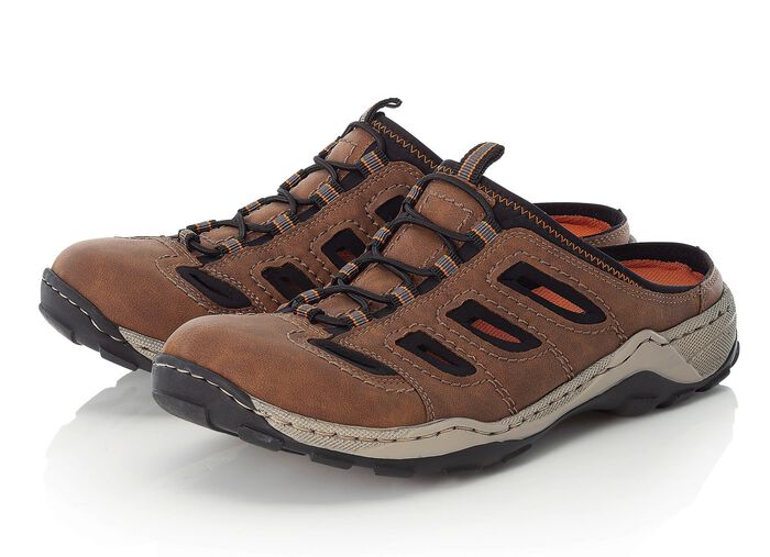 Rieker klomp met decoratieve vetersluiting 