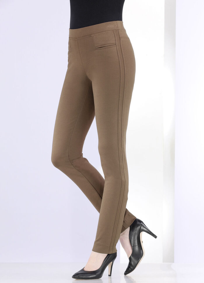 Broek met smalle beenwijdte BRAUN