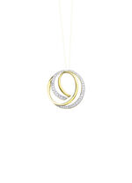 Hanger in tweekleurig met zirkonia 