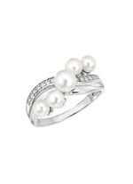 Parelglans en stralende elegantie: damesring met zoetwatercultuurparels 