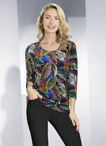 Shirt met schitterende kleurenprint 