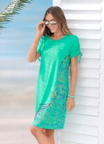 Laurina jurk met glinsterende print 