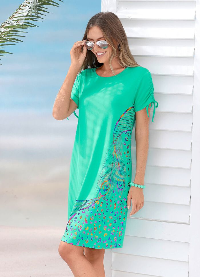 Laurina jurk met glinsterende print 