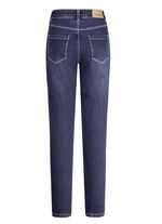 Jeans met praktisch telefoonzakje DUNKELBLAU