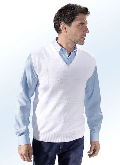 Trui met structuurpatroon in 3 kleuren 