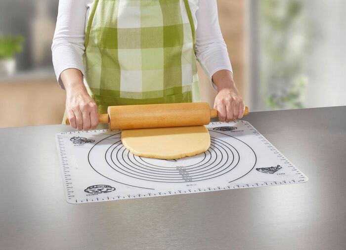 Keukenmachine in vintage design incl. siliconen bakmat 