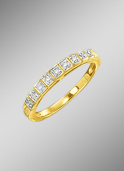 Damesring met diamanten 