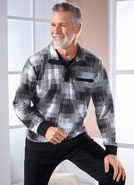 Schipperstrui met borstzakje met knoop 