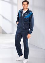 Vrijetijdspak met contrasterende inzet 