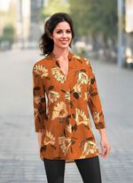 Tuniek met opstaande kraag 