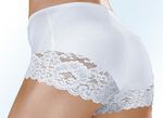 Set van drie slips met elastische kant WIT