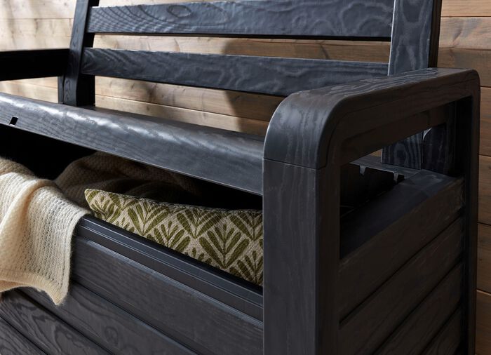 Borstbank in mooie houtlook 