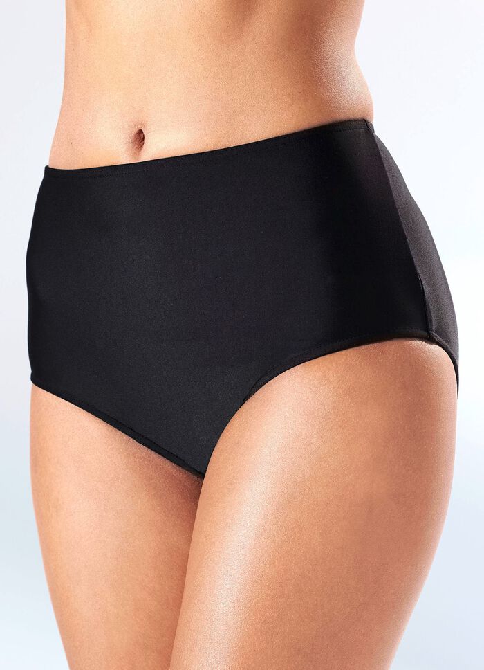 Set van twee bikinibroekjes, in een hogere snit, met een vormgevende voering aan de voorkant 
