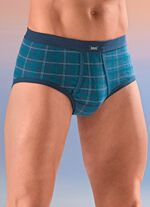 Verpakking van vier geruite slips 