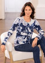 Shirt met strass-versiering in 3 kleuren 