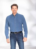 Overhemd met button-down kraag 