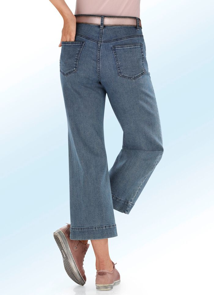 Jeans culottes in 5-pocket model 