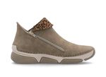 Rieker, trendy dameslaarzen, winterschoenen, met rits TAUPE-BRUIN